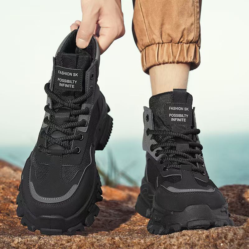 Damen Sportliche High-Top Sneakers mit rutschfester Sohle und stabiler Fersenkonstruktion