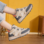 Damen Sportliche High-Top Sneakers mit kuscheligem Fleece-Futter und rutschfester Sohle R&B