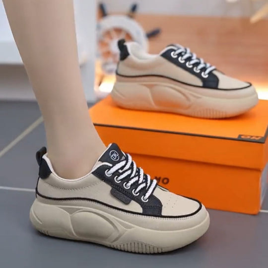 Damen Sportliche Sneakers mit dicker Sohle und komfortablem Obermaterial R&B