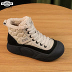 Damen Sportliche Hoch-Top Sneakers mit warmem Innenfutter und robustem Profil
