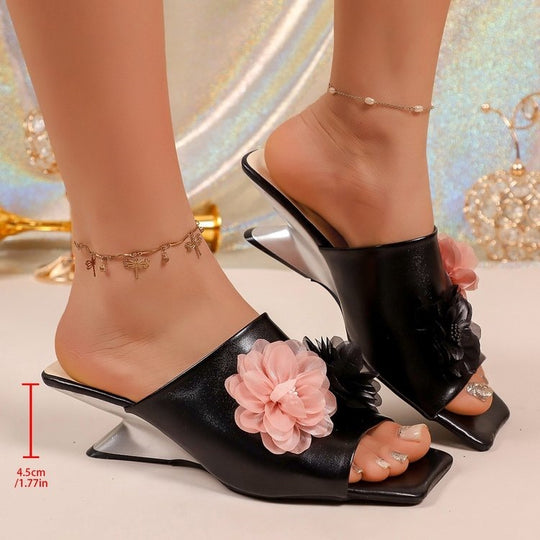 Damen Offene Schuhe mit floralen Akzenten R&B