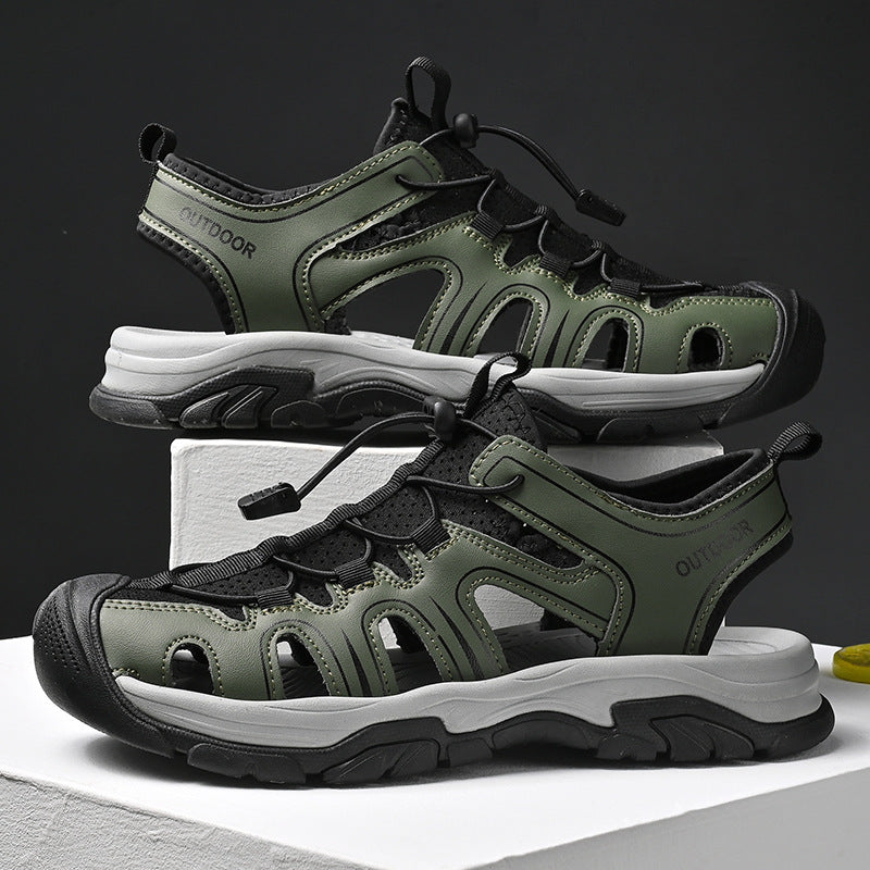 Damen Sportliche Outdoor-Sandalen mit verstellbarem Schnellschnürsystem und rutschfester Sohle R&B
