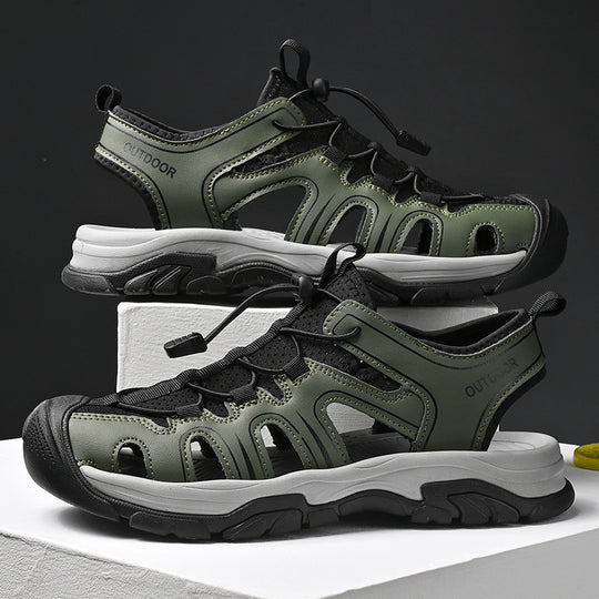 Damen Sportliche Outdoor-Sandalen mit verstellbarem Schnellschnürsystem und rutschfester Sohle R&B