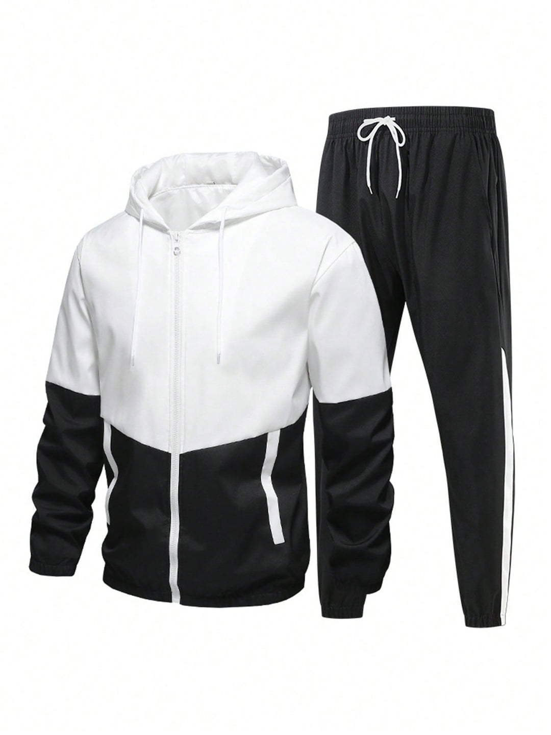 Herren Sportanzug mit atmungsaktiver Jacke und elastischen Jogginghosen R&B