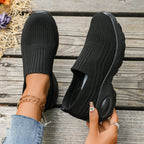 Damen Komfortable Slip-On Sneakers mit atmungsaktivem Mesh-