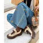 Damen modische Winterboots mit flauschigem Innenfutter und flexiblem Schnürsystem R&B
