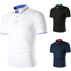 Herren Poloshirt mit kontrastierendem Kragen und atmungsaktiven Eigenschaften