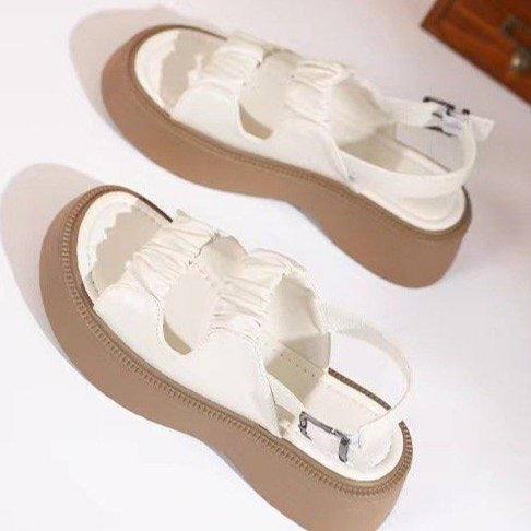 Damen trendige Sandalen mit elastischem Riemchen-Design und komfortabler Sohle R&B