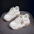 Damen modische Chunky Sneakers mit atmungsaktiver Oberflächenstruktur und gepolsterter Sohle R&B