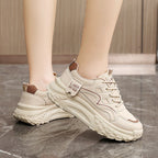 Damen Chunky Sneakers mit ergonomischer Dämpfung und rutschfester Sohle R&B