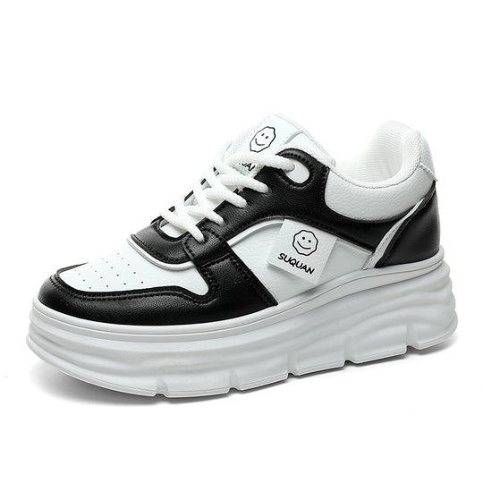 Damen modische Plateau Sneakers mit gepolsterter Sohle und ergonomischer Dämpfung R&B