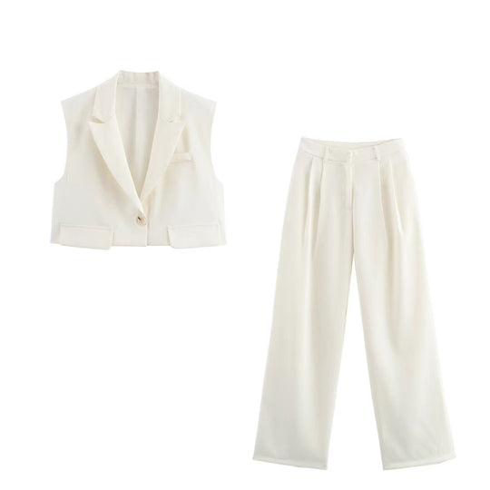 Damen Weite Palazzo-Hose mit eleganter Bundfaltenverarbeitung R&B