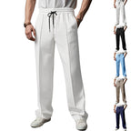 Herren Freizeit- und Sporthose mit dezentem Rautenmuster und elastischem Bund R&B