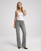 Damen Bootcut Jeans High Waist Stretch