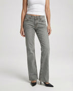 Damen Bootcut Jeans High Waist Stretch