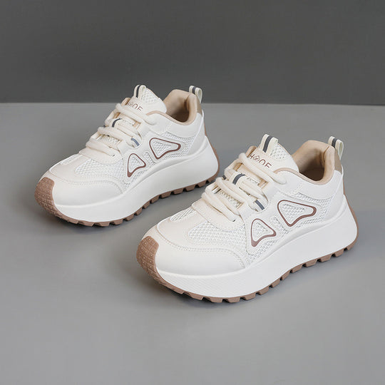 Damen Sportliche Sneakers mit atmungsaktiver Mesh-Oberfläche und stoßdämpfender Sohle R&B