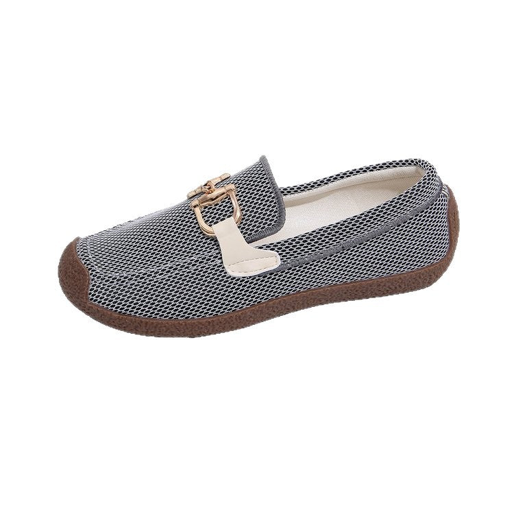 Damen Komfortable Freizeitschuhe mit dekorativen Schnallen R&B