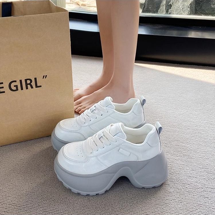 Damen Fashion Sneakers mit extrahohen Sohlen von