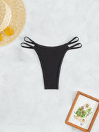 Damen Hochgeschnittene Rüschen-Bikinihose R&B