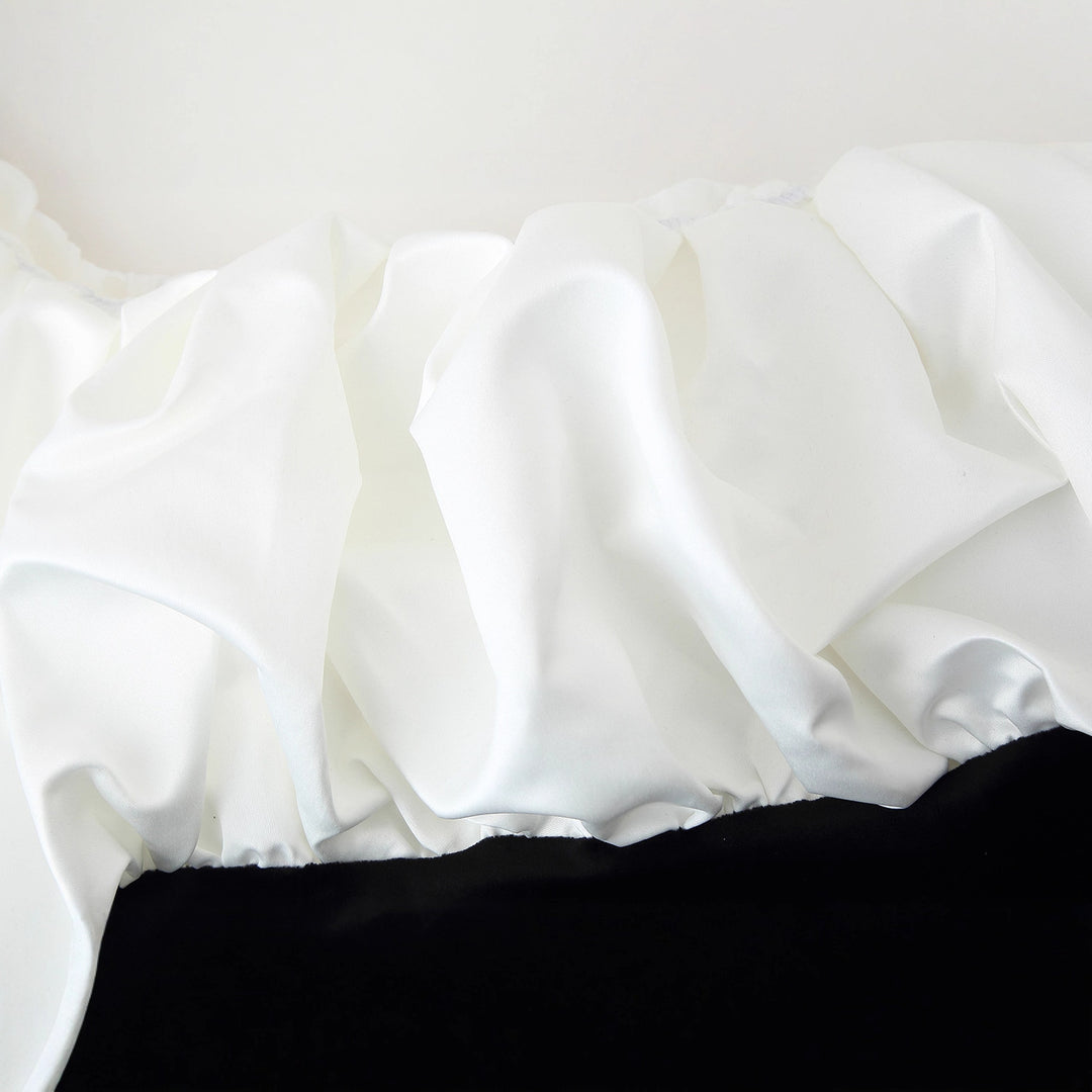 Damen Maxikleid mit voluminösen Rüschendetails und elegantem Schnitt R&B