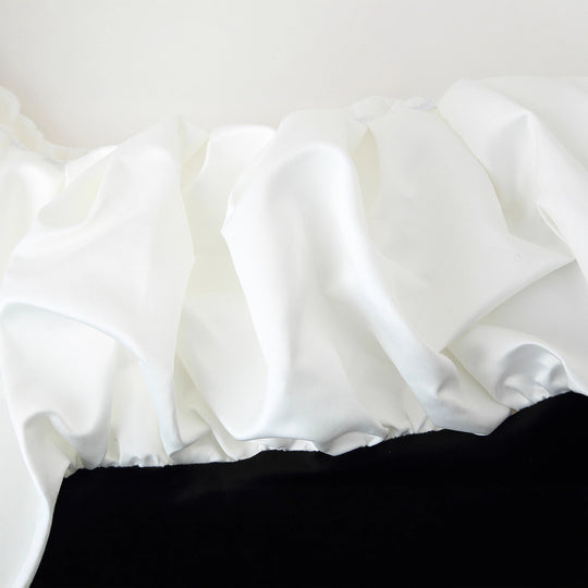 Damen Maxikleid mit voluminösen Rüschendetails und elegantem Schnitt R&B
