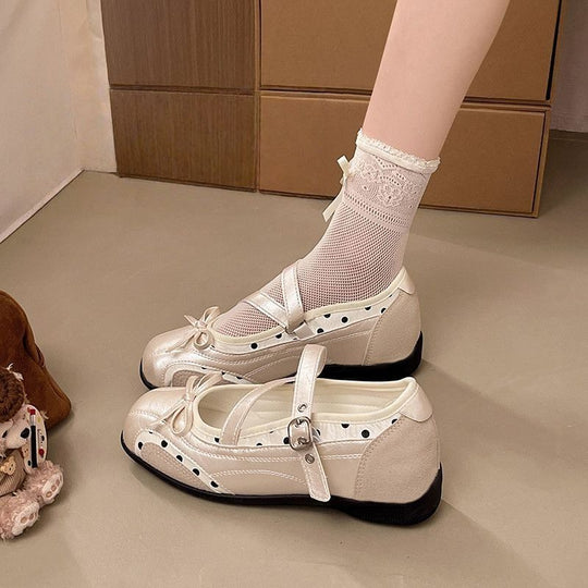 Damen Komfortable Ballerinas mit dekorativem Riemchen R&B