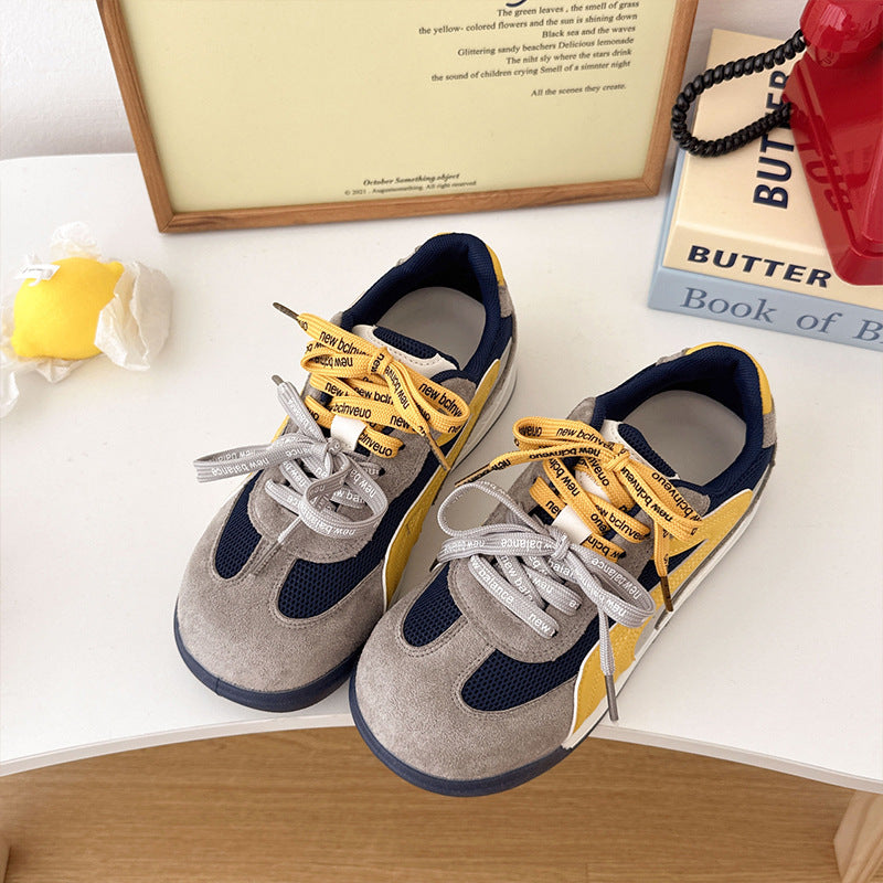Damen Sneakers im einzigartigen Retro-Design mit hochwertigem Wildleder und atmungsaktiver Mesh-Oberfläche R&B