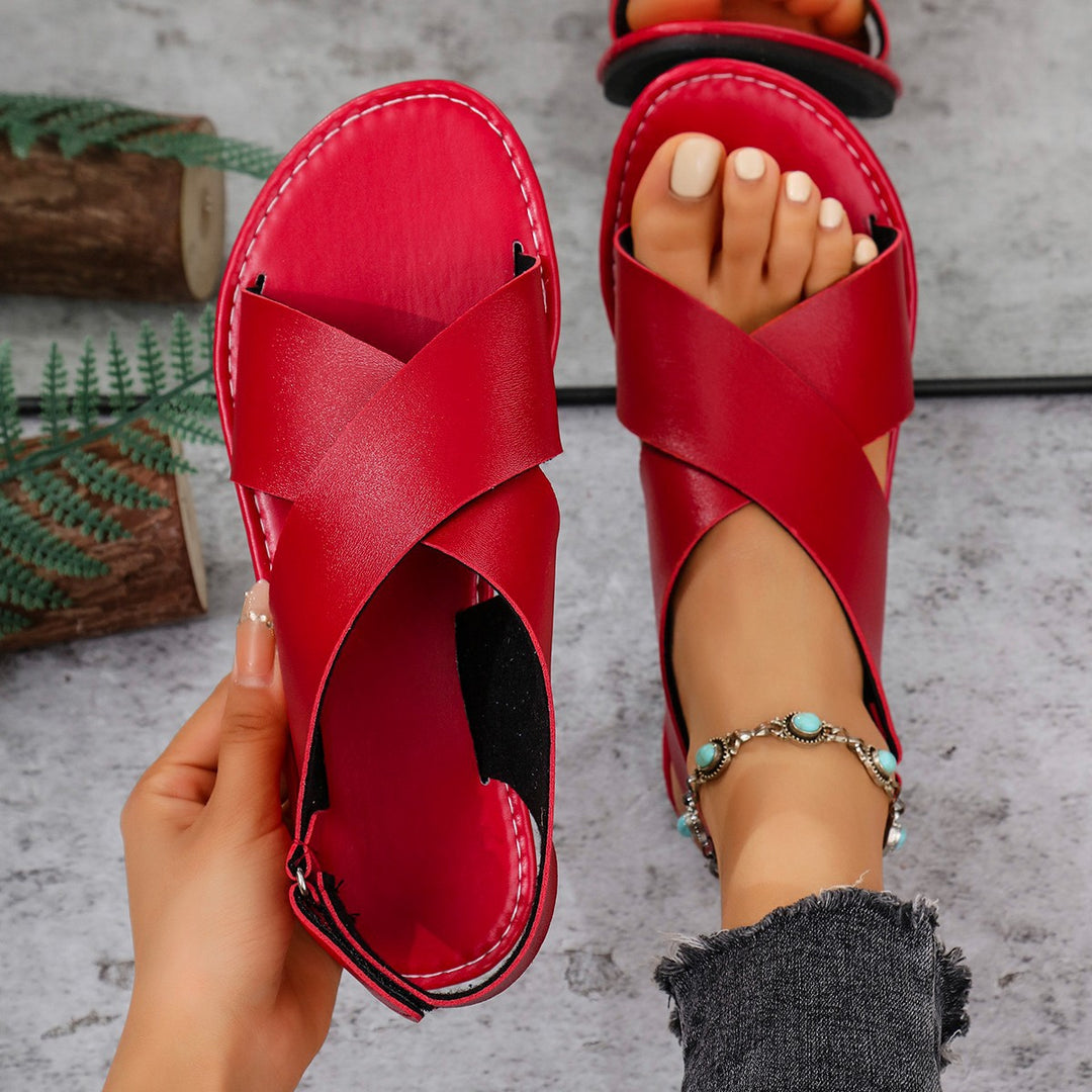 Damen Riemensandalen mit verstellbarem Riemendesign R&B