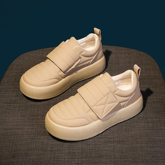 Damen trendige Slip-On Sneakers mit gepolsterter Oberfläche R&B