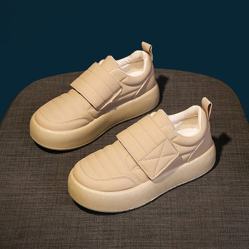 Damen trendige Slip-On Sneakers mit gepolsterter Oberfläche R&B