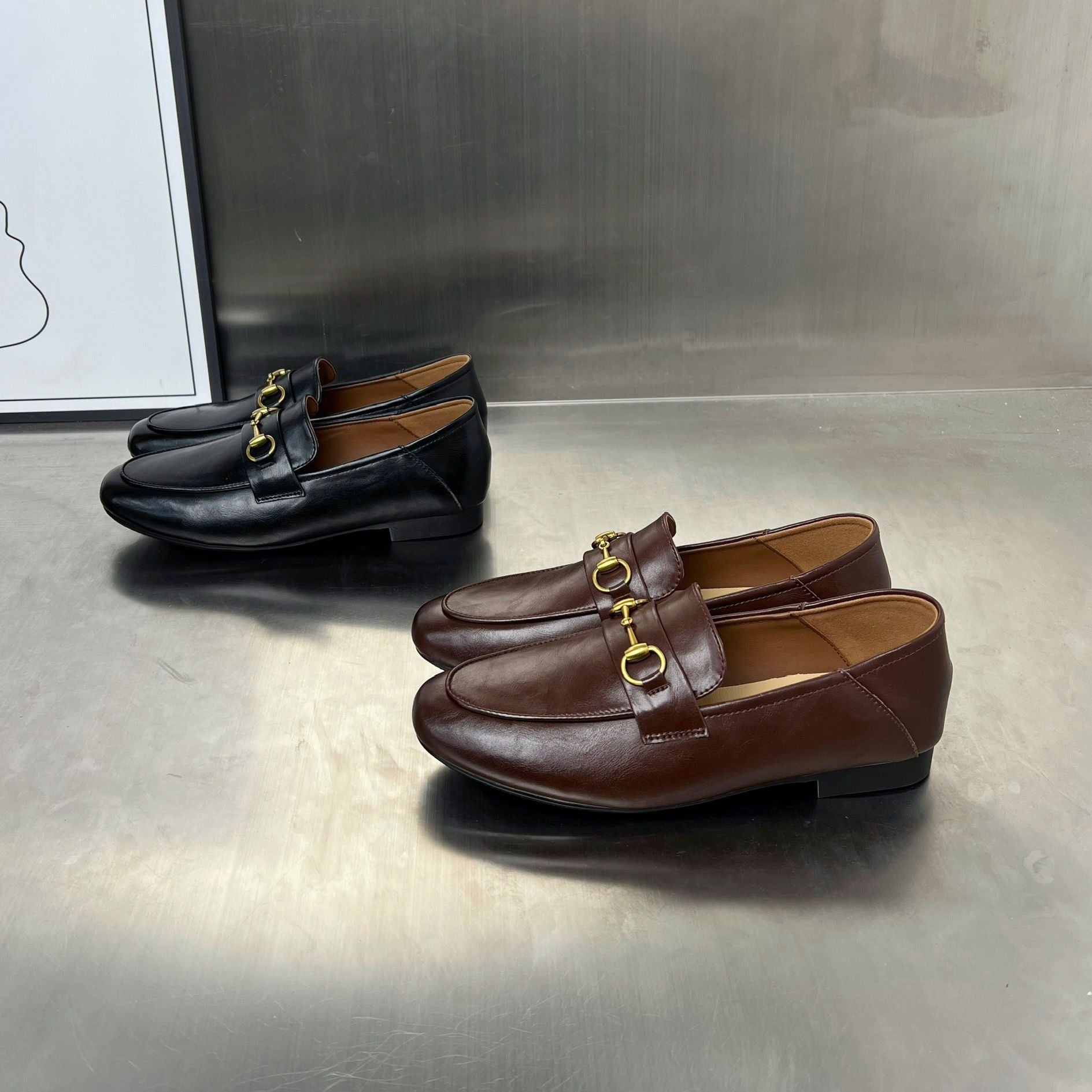 Damen Mokassins mit elegantem Schnallenverschluss und bequemer Innensohle R&B