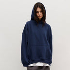 Damen Bequemer oversized Kapuzenpullover mit Kängurutasche R&B