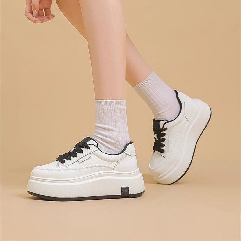 Damen Chunky Sneakers mit hohem Plateau und strapazierfähiger Verarbeitung R&B