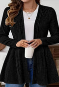 Damen Strickjacke mit asymmetrischem Design und offener Vorderseite