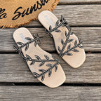 Damen elegante Strandsandalen mit funkelnden Verzierungen R&B