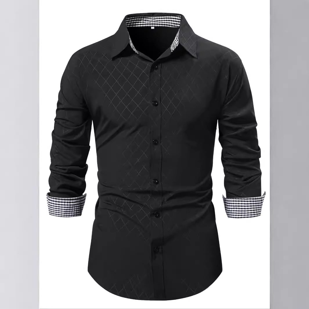 Herren Langarmhemd R&B
