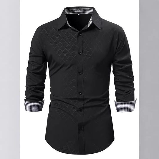 Herren Langarmhemd R&B