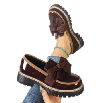Damen modische Schnürschuhe mit großer Schleife R&B