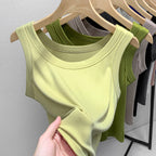 Damen ärmelloses Basic-Top aus hochwertigem Material R&B