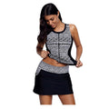 Damen Sportliches Badeoutfit mit Reißverschluss und modischem Design R&B
