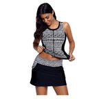 Damen Sportliches Badeoutfit mit Reißverschluss und modischem Design R&B