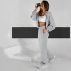 Damen Sportliches Oversized Sweatshirt und Jogginghose Set R&B