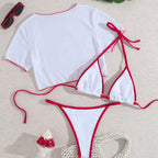Damen Bikiniset mit kreativem Kirschen-Design R&B
