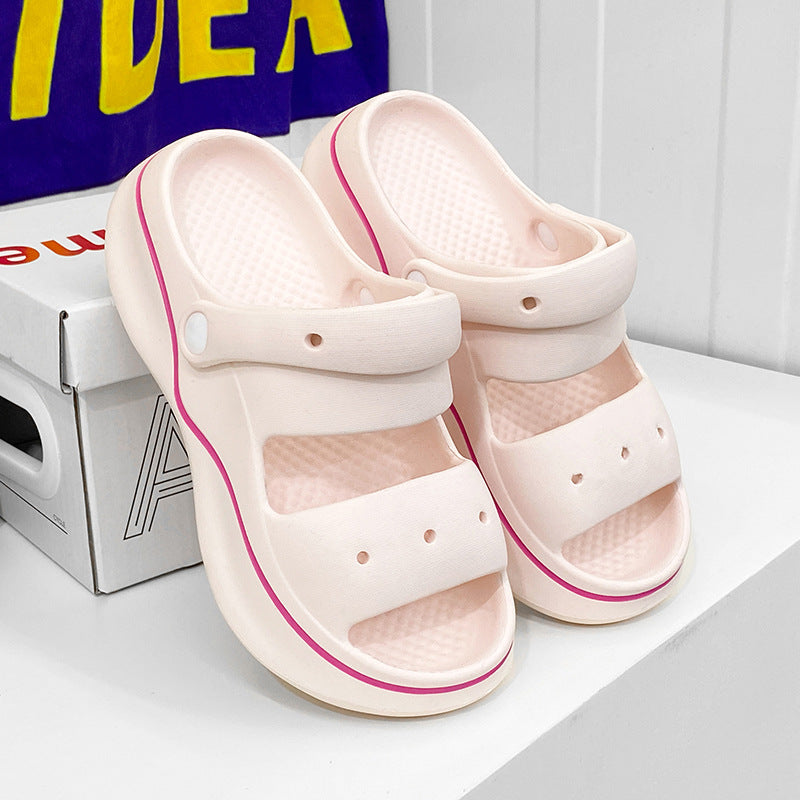 Damen trendige und bequeme Clogs mit bunten Verzierungen R&B