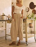 R&B | Weite Baumwoll-hosen mit Elastischem Bund und Taschen