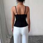 Damen Tailliertes Blusentop mit Knopfverschluss R&B