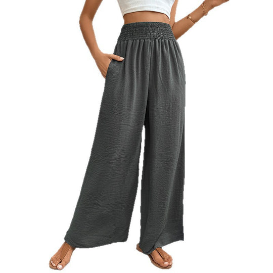 Damen Weit geschnittene Sommerhose mit elastischem Bund R&B