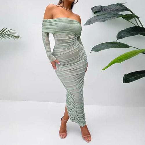 Damen Elegant geschnittenes Wickelkleid R&B