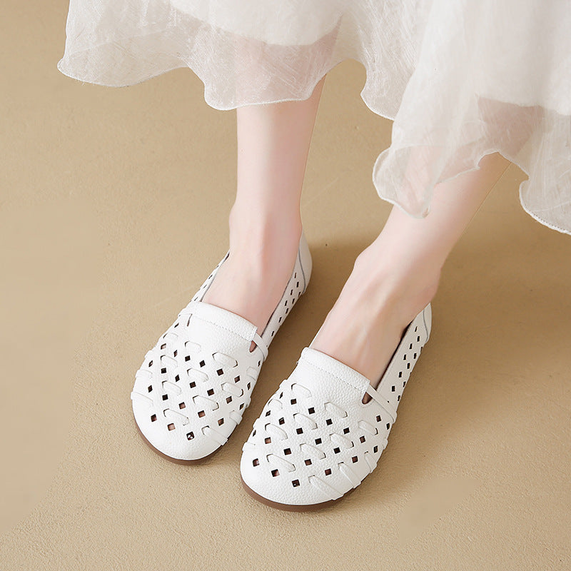 Damen Komfortable und atmungsaktive Slipper mit modischem Cut-Out-Design R&B