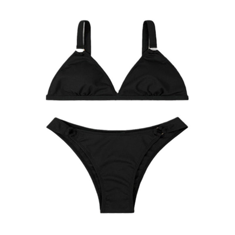 Damen Triangel-Bikini mit eleganter Ringakzent R&B